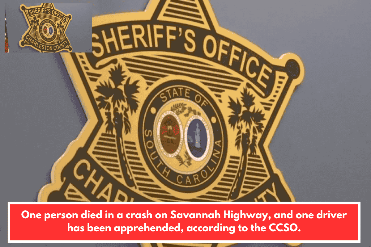 One person died in a crash on Savannah Highway, and one driver has been apprehended, according to the CCSO.