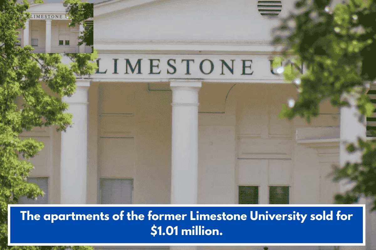 The apartments of the former Limestone University sold for $1.01 million.