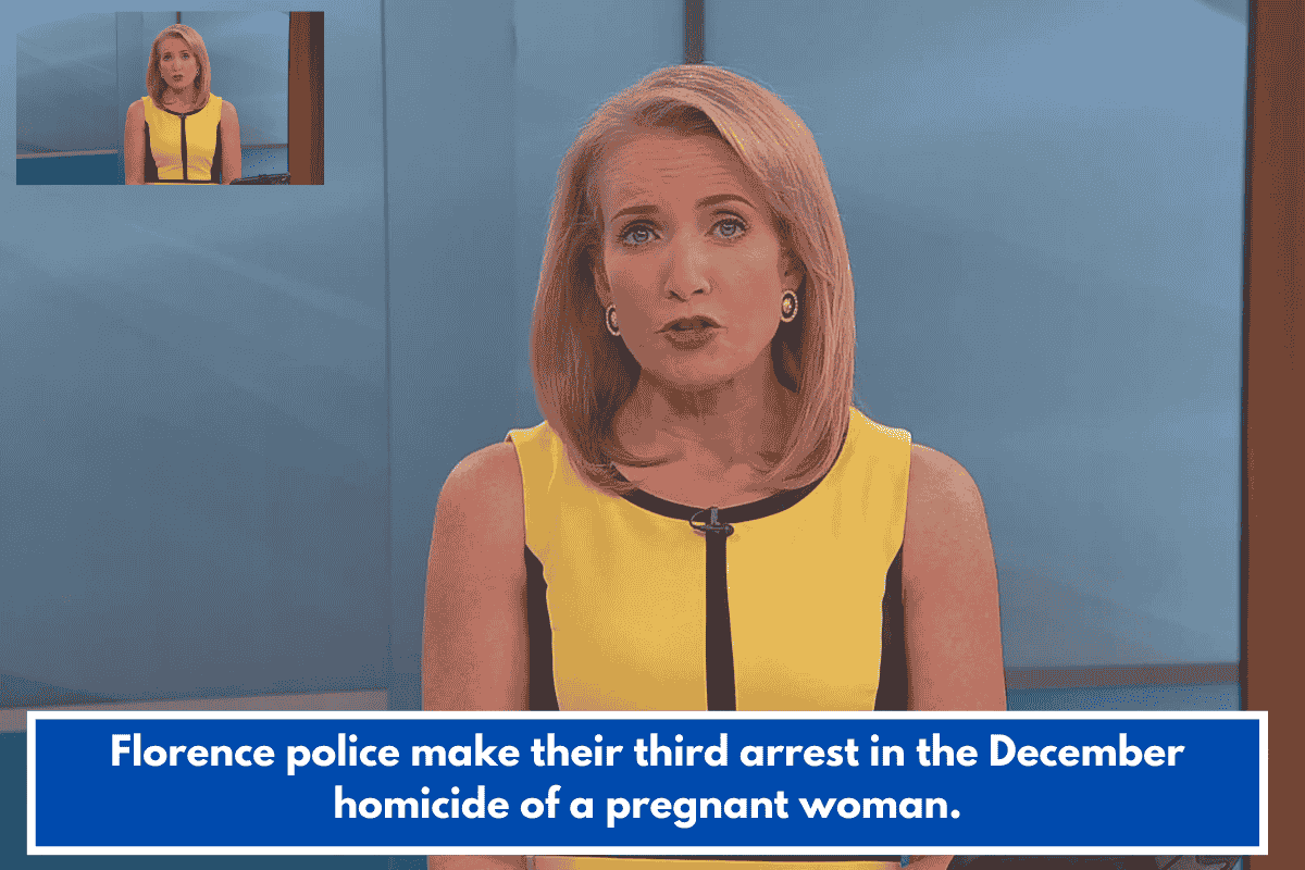 Florence police make their third arrest in the December homicide of a pregnant woman.