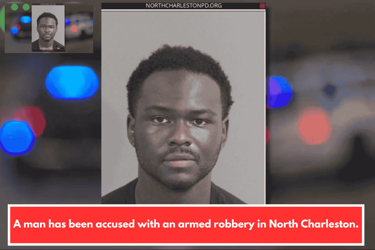 A man has been accused with an armed robbery in North Charleston.
