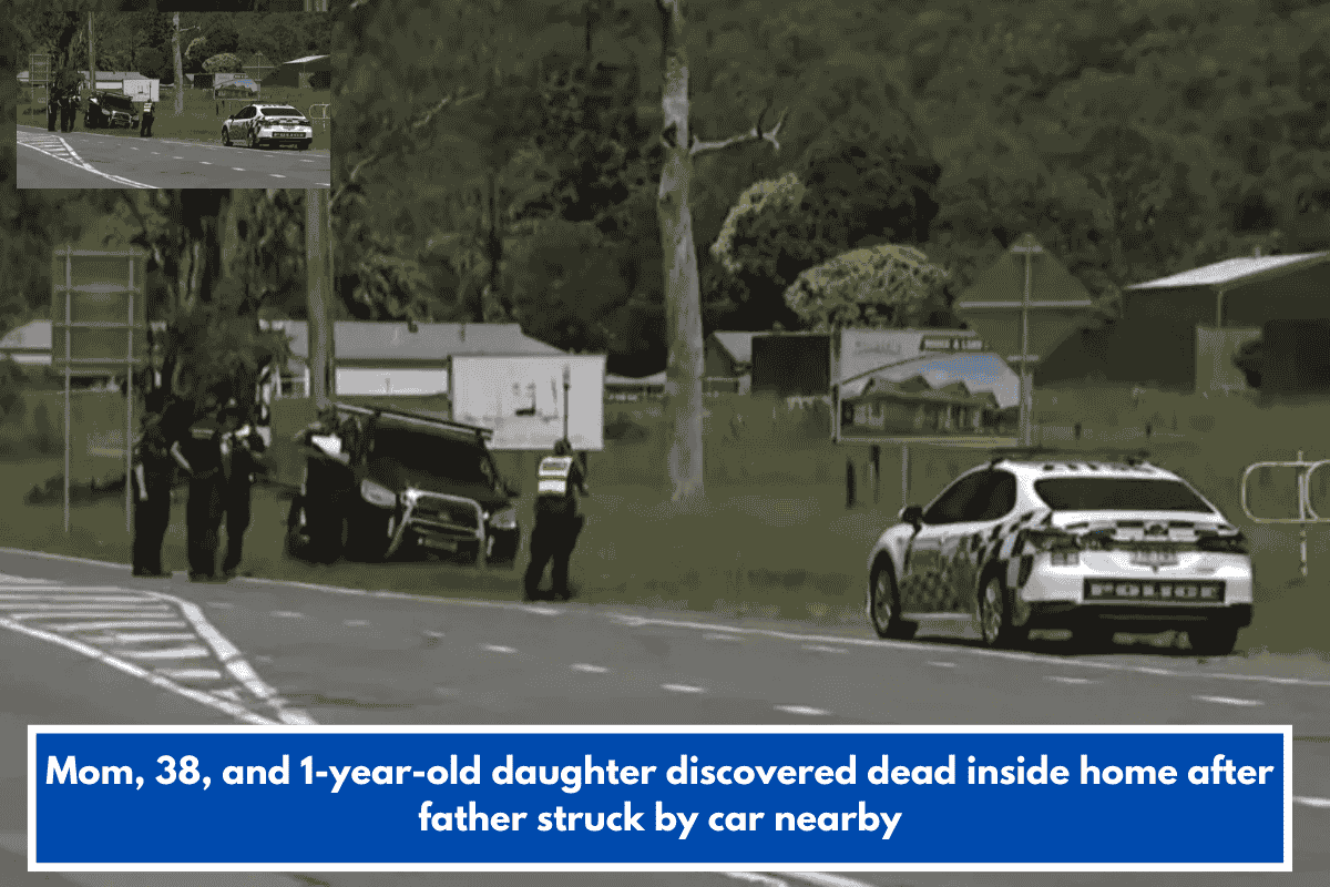 Mom, 38, and 1-year-old daughter discovered dead inside home after father struck by car nearby