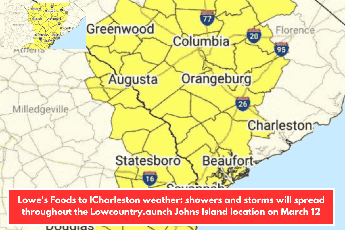 Charleston weather: showers and storms will spread throughout the Lowcountry.