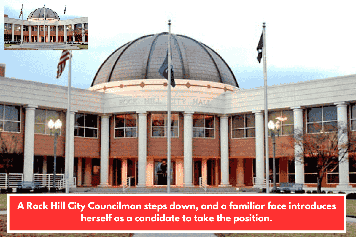 A Rock Hill City Councilman steps down, and a familiar face introduces herself as a candidate to take the position.