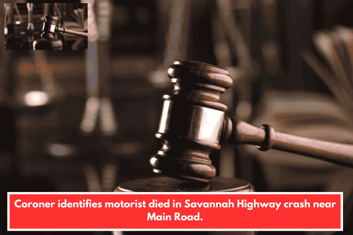 Coroner identifies motorist died in Savannah Highway crash near Main Road.