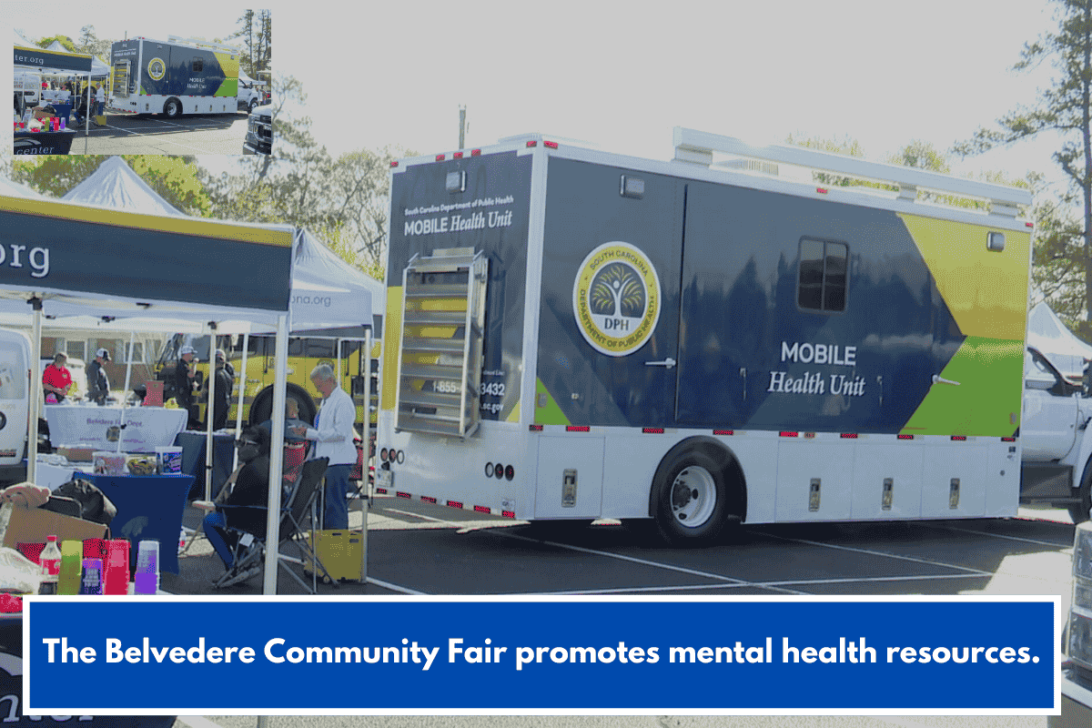 The Belvedere Community Fair promotes mental health resources.