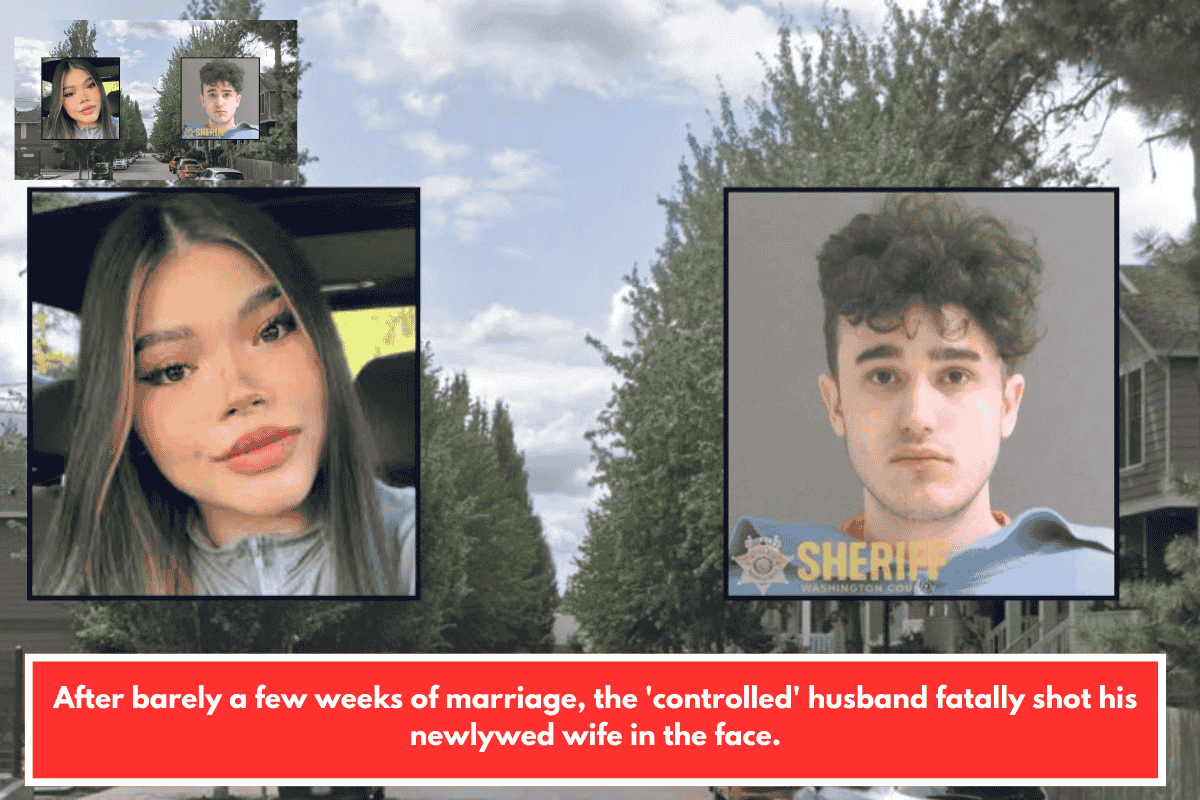 After barely a few weeks of marriage, the 'controlled' husband fatally shot his newlywed wife in the face.