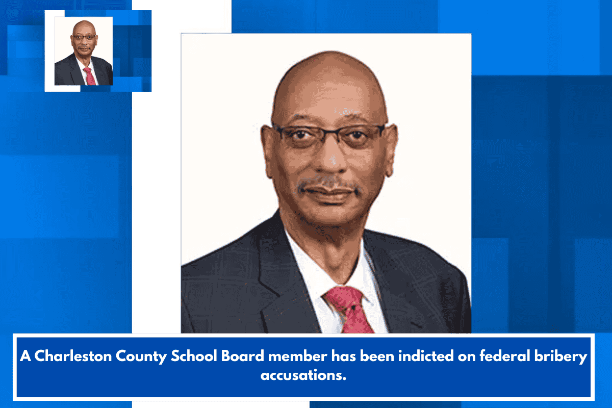 A Charleston County School Board member has been indicted on federal bribery accusations.