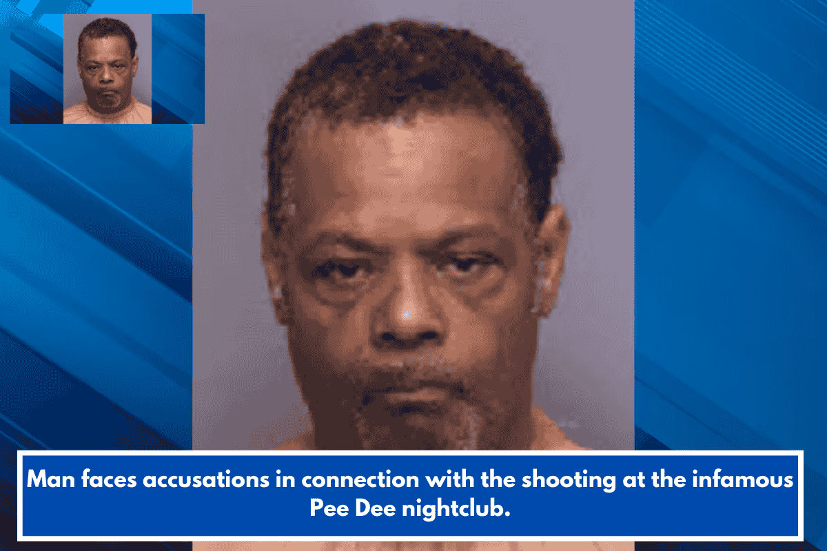 Man faces accusations in connection with the shooting at the infamous Pee Dee nightclub.