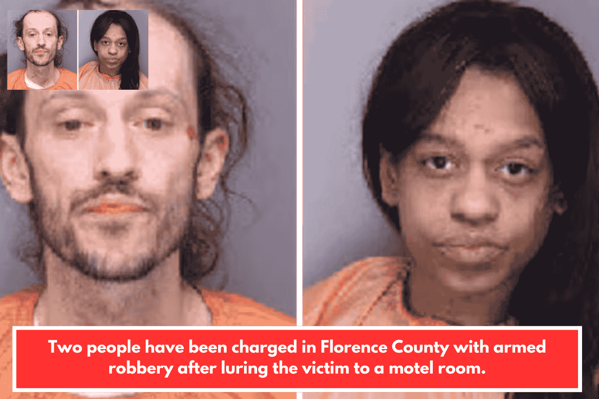 Two people have been charged in Florence County with armed robbery after luring the victim to a motel room.