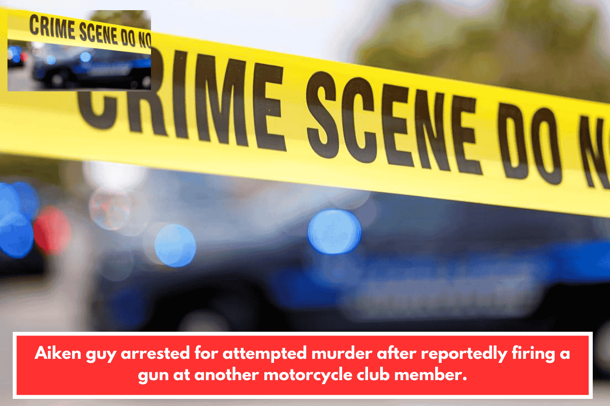 Aiken guy arrested for attempted murder after reportedly firing a gun at another motorcycle club member.