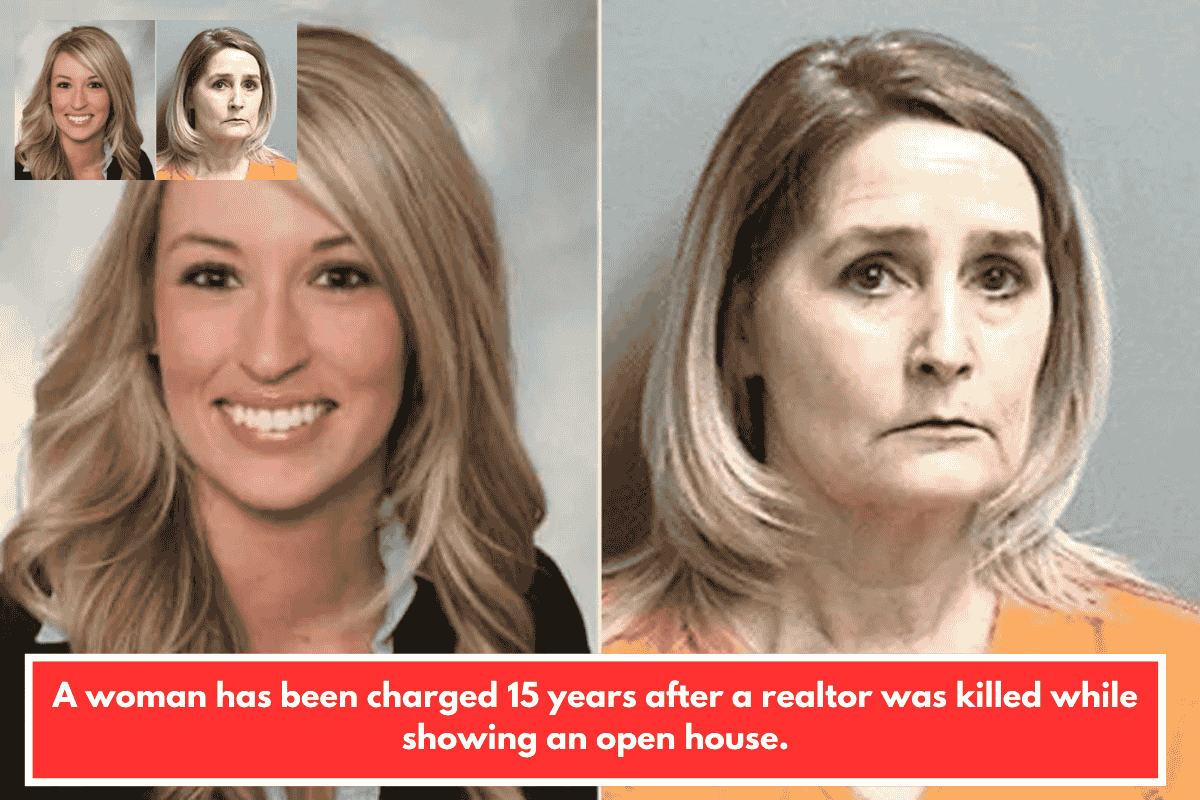 A woman has been charged 15 years after a realtor was killed while showing an open house.