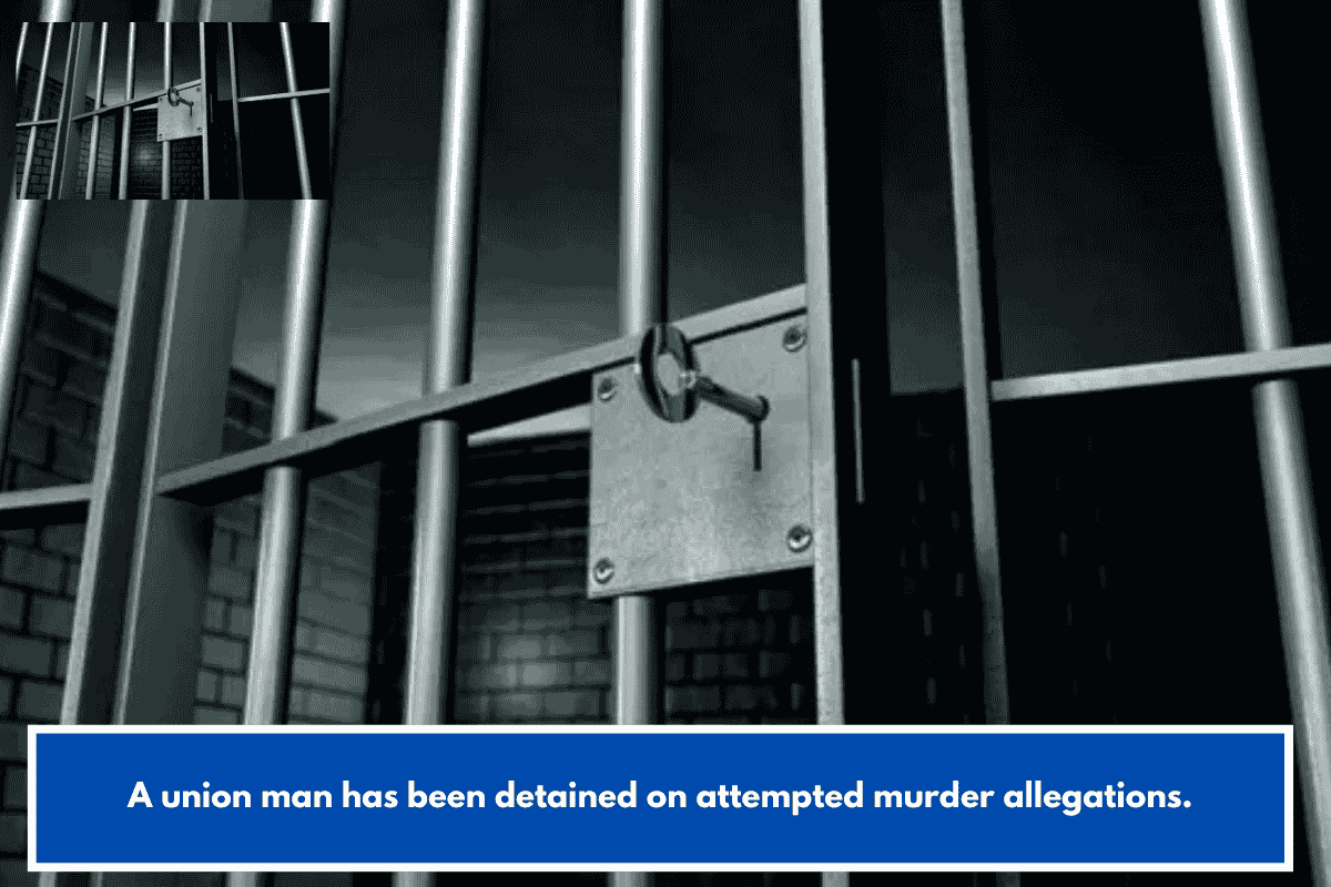 A union man has been detained on attempted murder allegations.