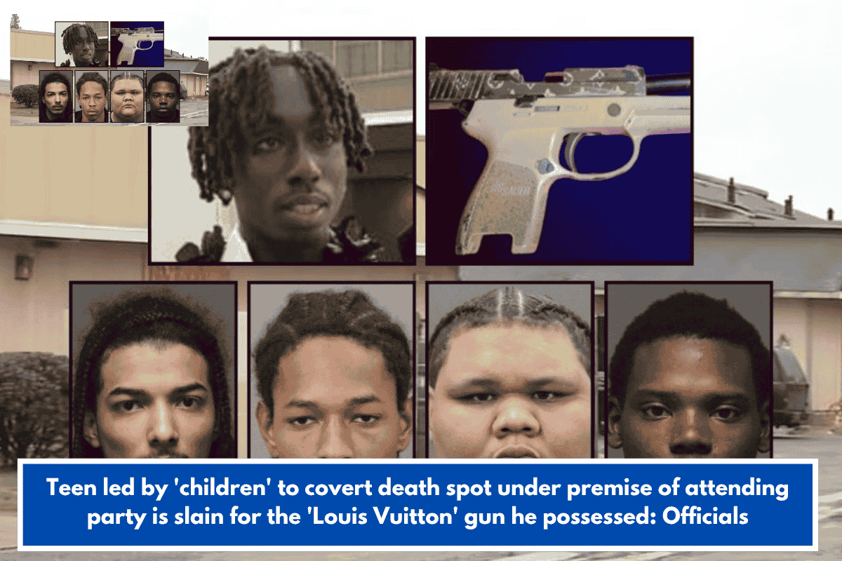 Teen led by 'children' to covert death spot under premise of attending party is slain for the 'Louis Vuitton' gun he possessed: Officials