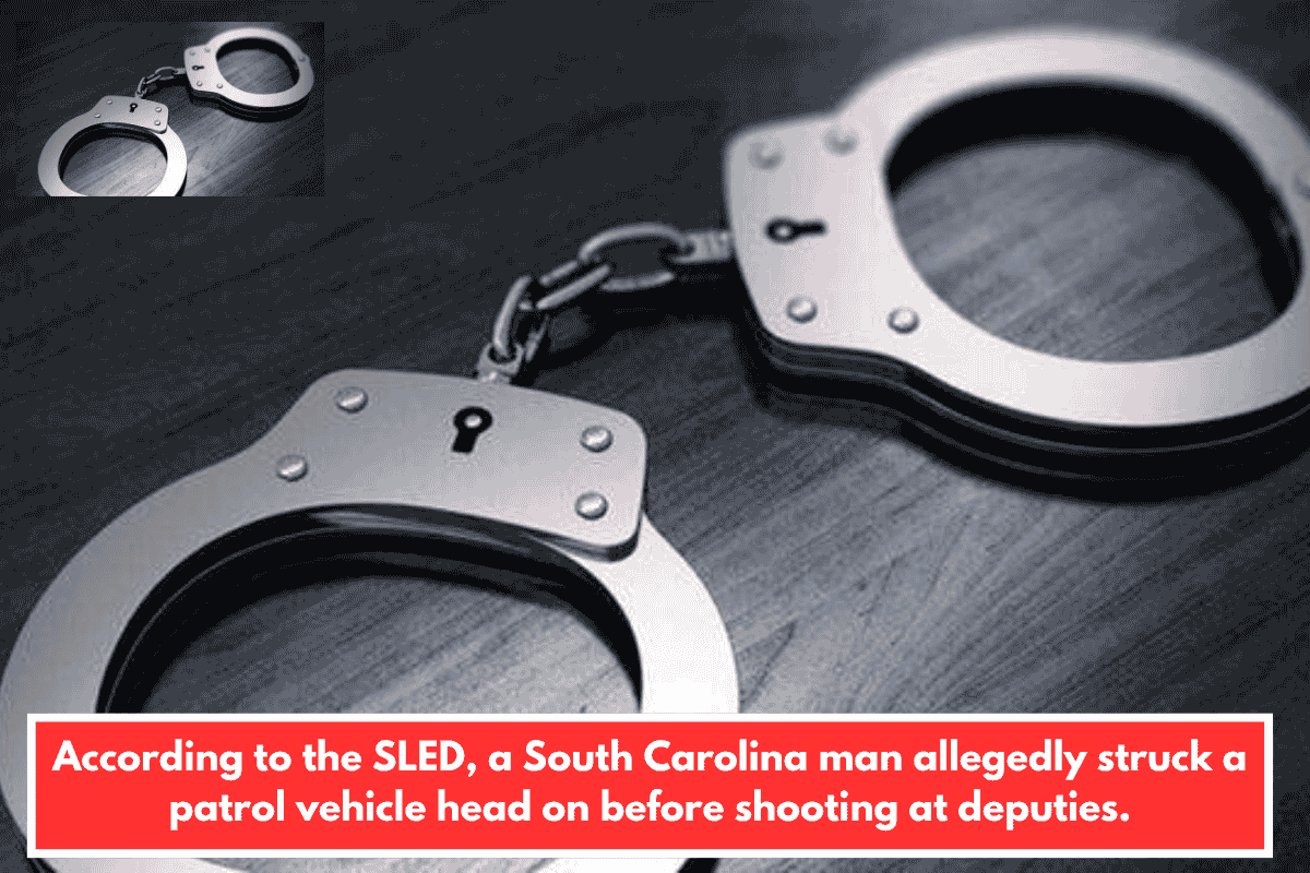 According to the SLED, a South Carolina man allegedly struck a patrol vehicle head on before shooting at deputies.