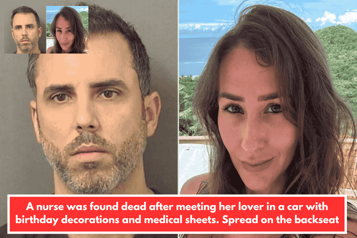 A nurse was found dead after meeting her lover in a car with birthday decorations and medical sheets. Spread on the backseat