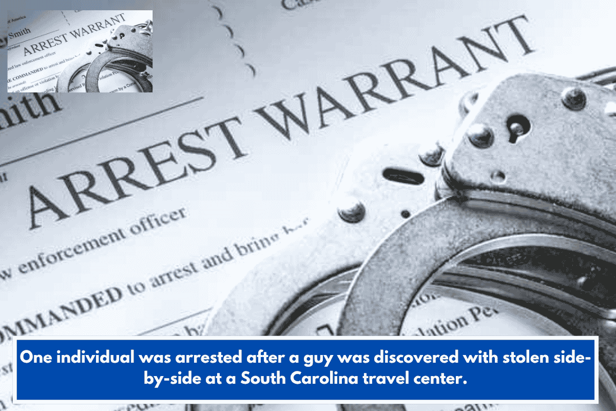 One individual was arrested after a guy was discovered with stolen side-by-side at a South Carolina travel center.