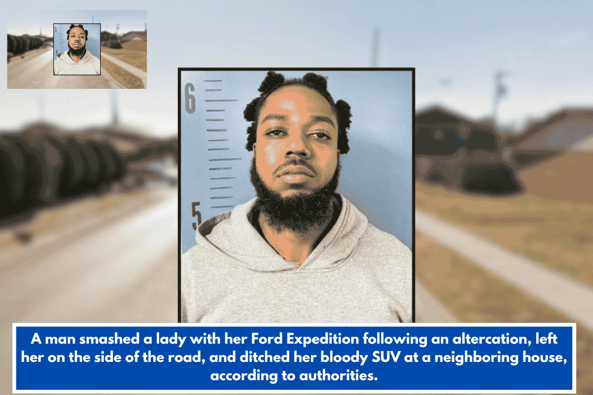 A man smashed a lady with her Ford Expedition following an altercation, left her on the side of the road, and ditched her bloody SUV at a neighboring house, according to authorities.