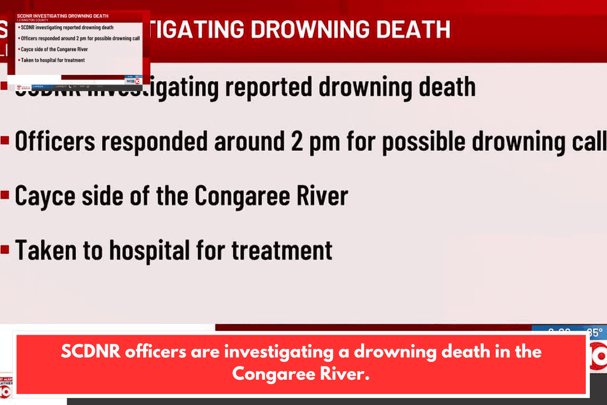 SCDNR officers are investigating a drowning death in the Congaree River.