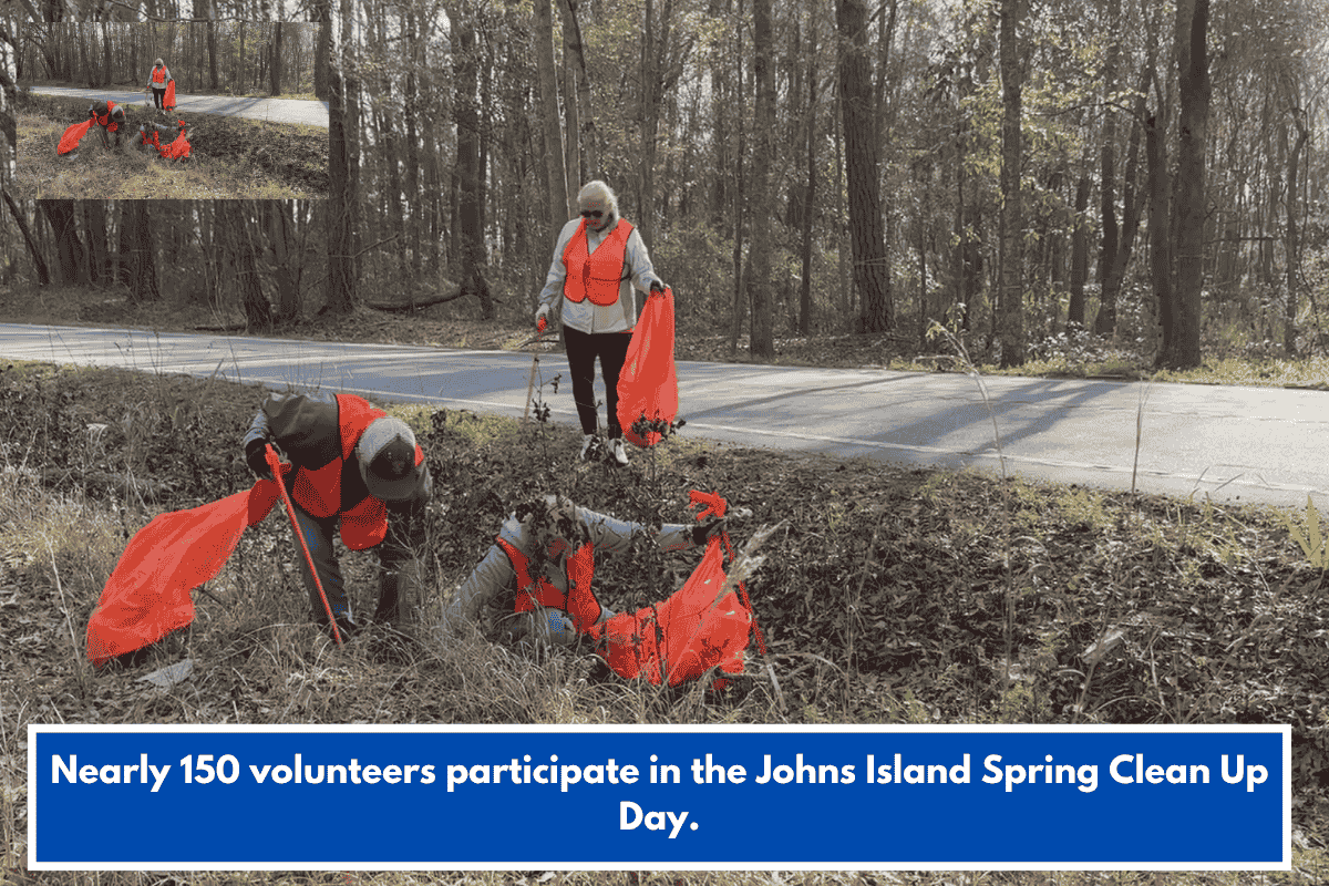 Nearly 150 volunteers participate in the Johns Island Spring Clean Up Day.