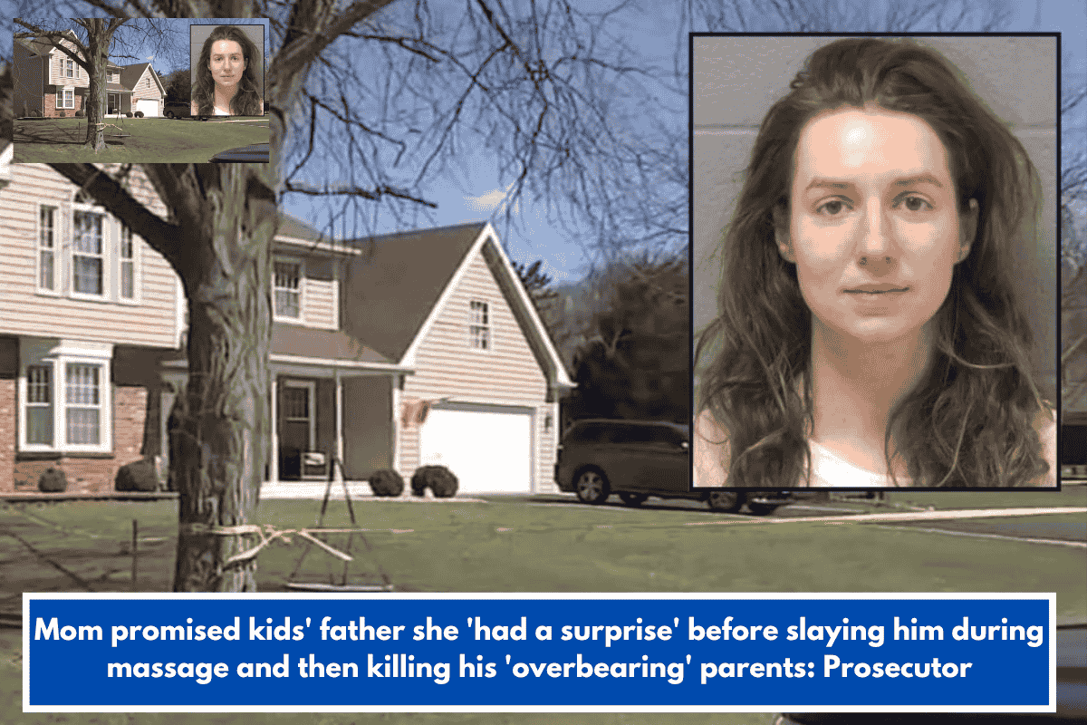 Mom promised kids' father she 'had a surprise' before slaying him during massage and then killing his 'overbearing' parents: Prosecutor