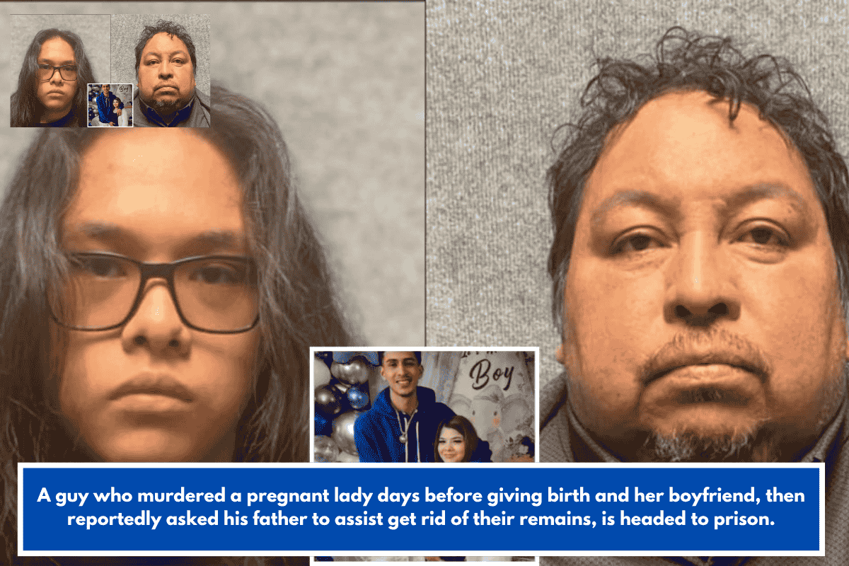 A guy who murdered a pregnant lady days before giving birth and her boyfriend, then reportedly asked his father to assist get rid of their remains, is headed to prison.