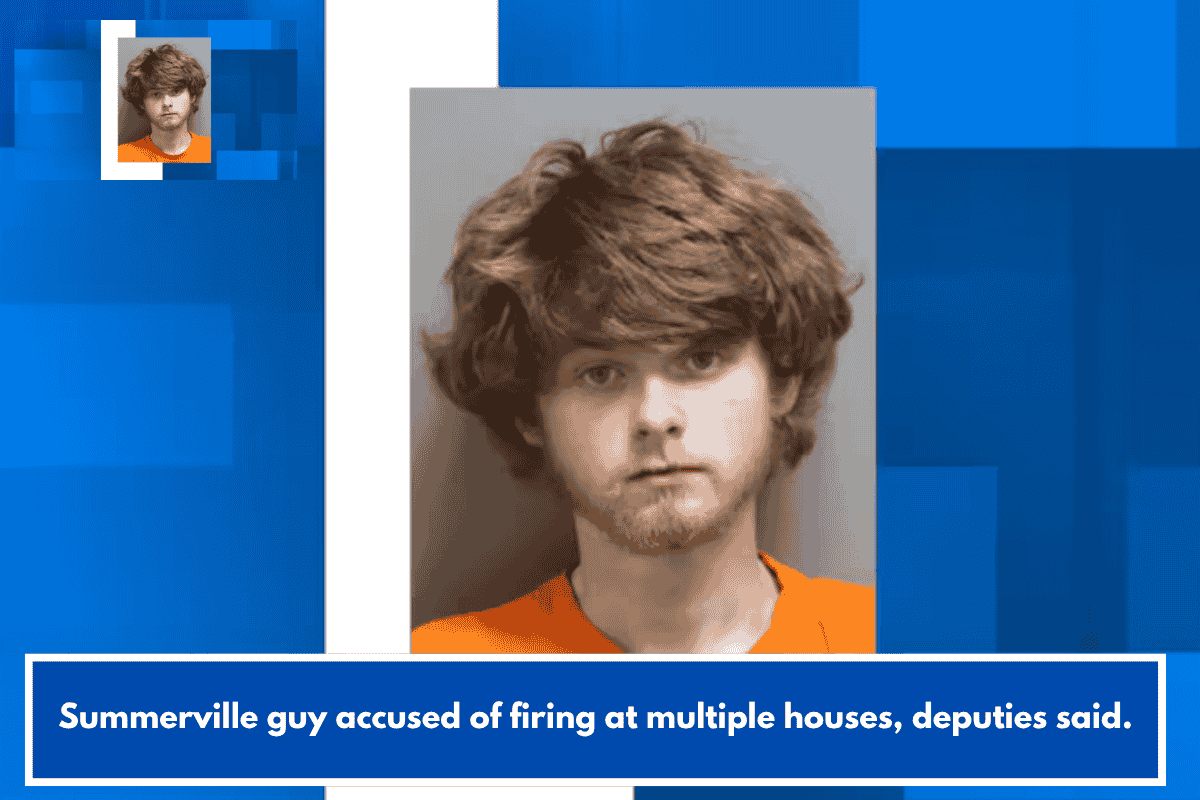 Summerville guy accused of firing at multiple houses, deputies said.