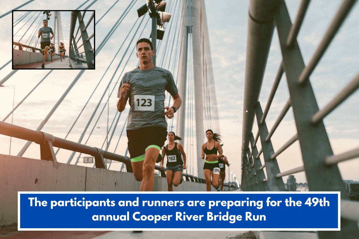 The participants and runners are preparing for the 49th annual Cooper River Bridge Run