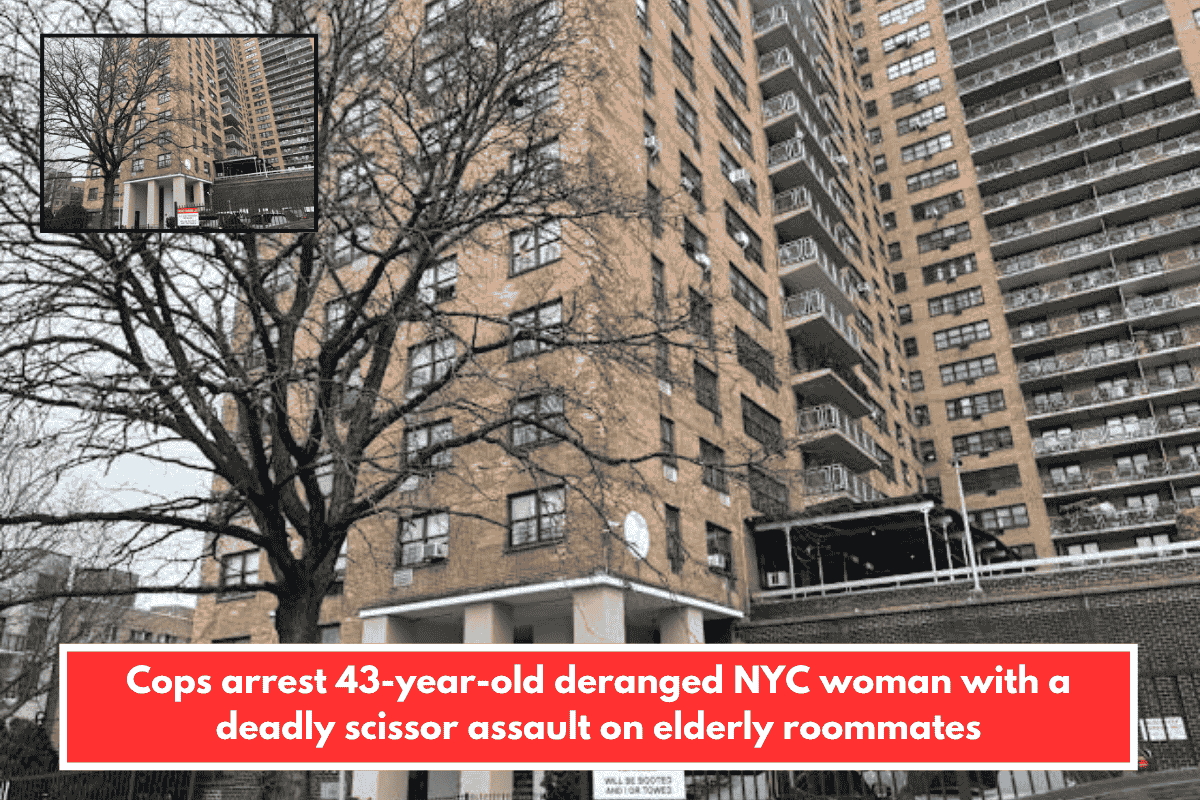Cops arrest 43-year-old deranged NYC woman with a deadly scissor assault on elderly roommates