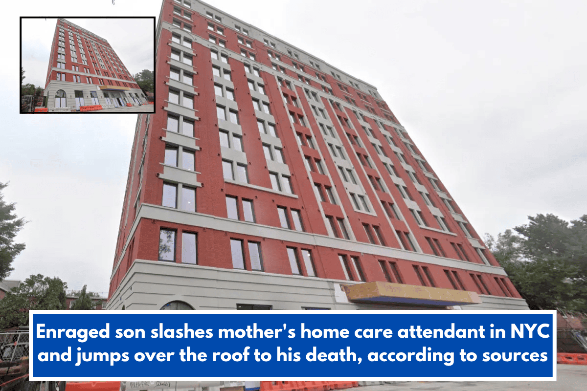 Enraged son slashes mother's home care attendant in NYC and jumps over the roof to his death, according to sources