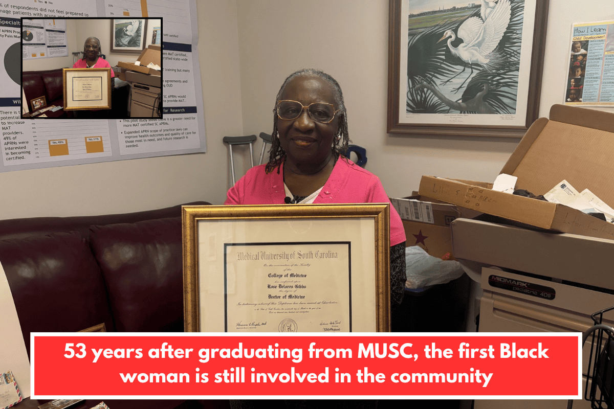 53 years after graduating from MUSC, the first Black woman is still involved in the community