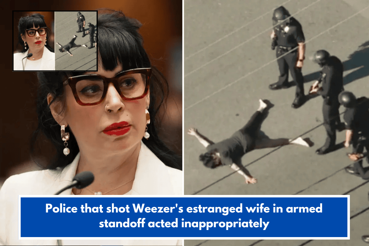 Police that shot Weezer's estranged wife in armed standoff acted inappropriately