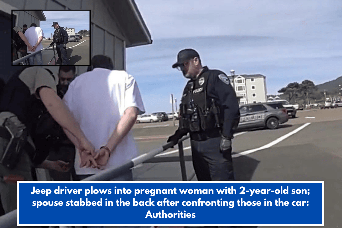 Jeep driver plows into pregnant woman with 2-year-old son; spouse stabbed in the back after confronting those in the car: Authorities