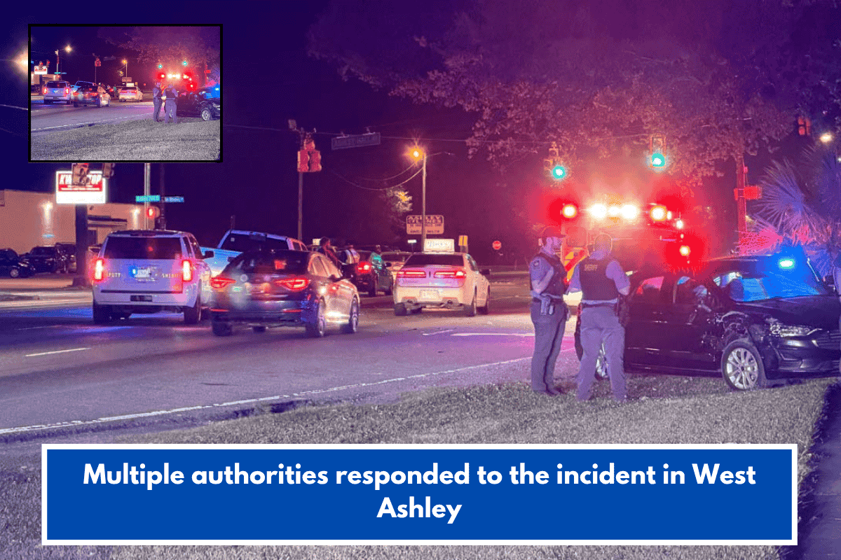 Multiple authorities responded to the incident in West Ashley