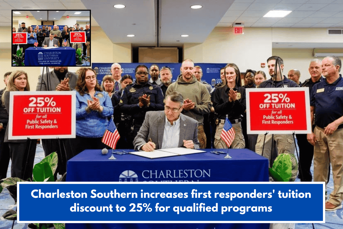 Charleston Southern increases first responders' tuition discount to 25% for qualified programs
