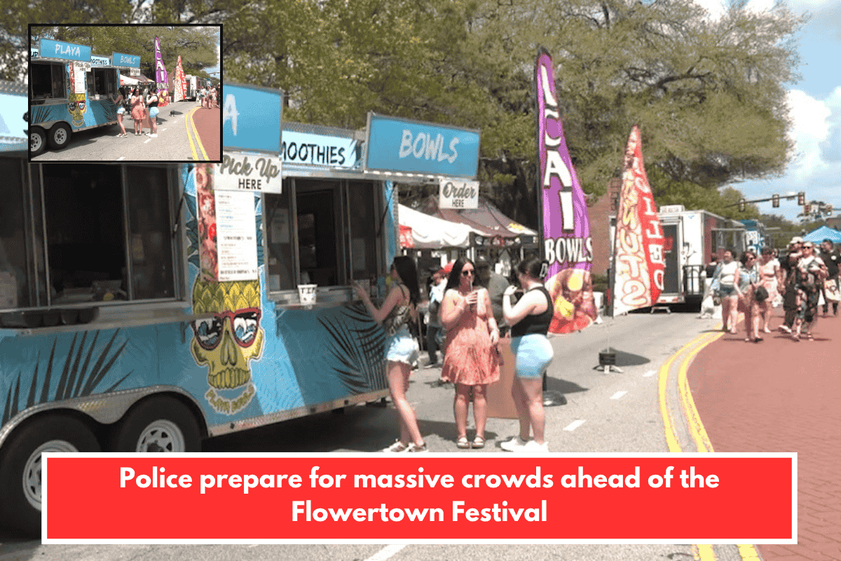 Police prepare for massive crowds ahead of the Flowertown Festival
