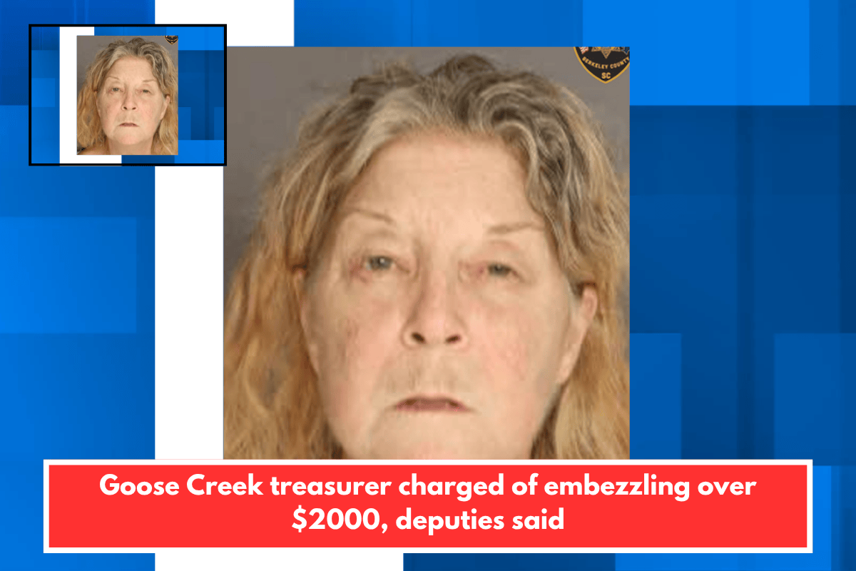 Goose Creek treasurer charged of embezzling over $2000, deputies said