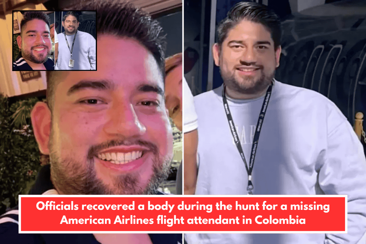 Officials recovered a body during the hunt for a missing American Airlines flight attendant in Colombia