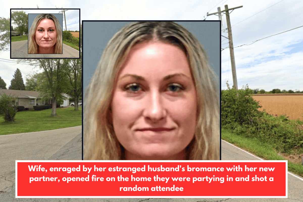 Wife, enraged by her estranged husband's bromance with her new partner, opened fire on the home they were partying in and shot a random attendee