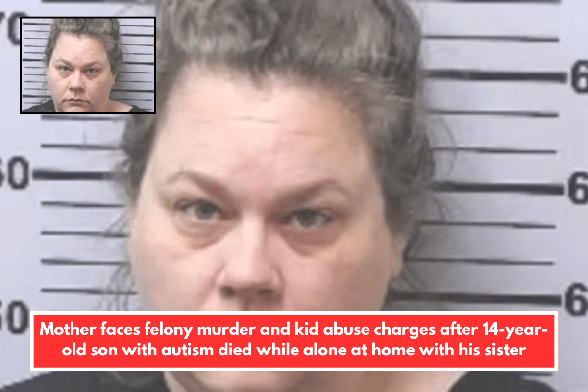 Mother faces felony murder and kid abuse charges after 14-year-old son with autism died while alone at home with his sister