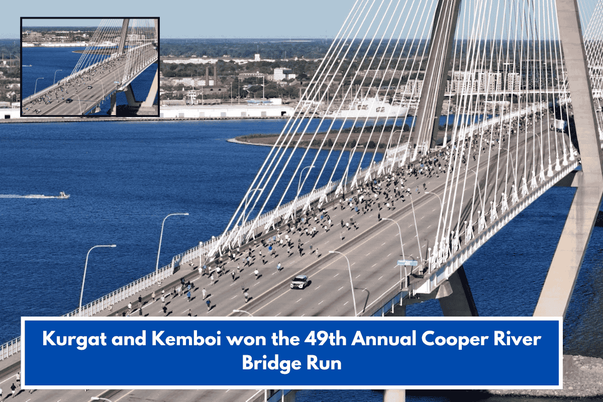 Kurgat and Kemboi won the 49th Annual Cooper River Bridge Run