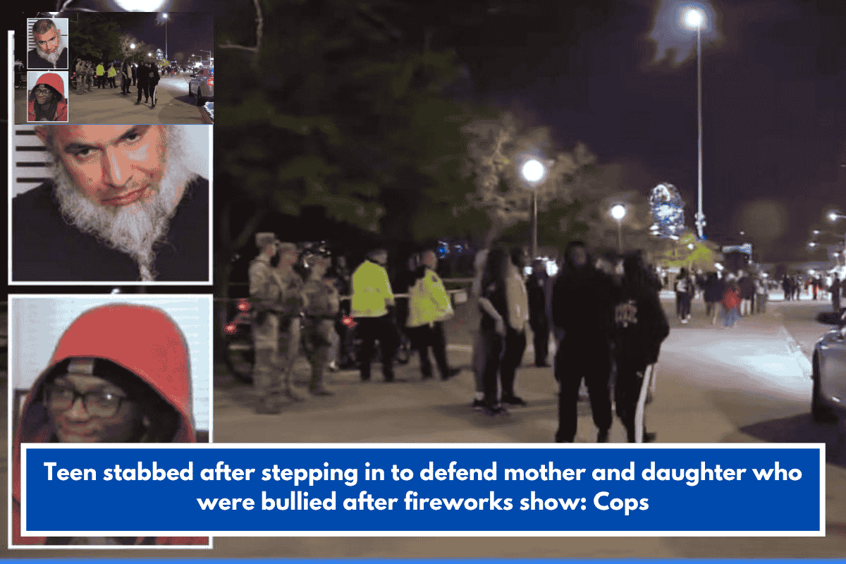 Teen stabbed after stepping in to defend mother and daughter who were bullied after fireworks show: Cops