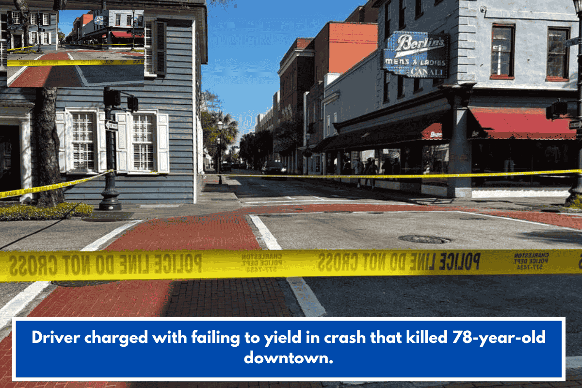 Driver charged with failing to yield in crash that killed 78-year-old downtown.