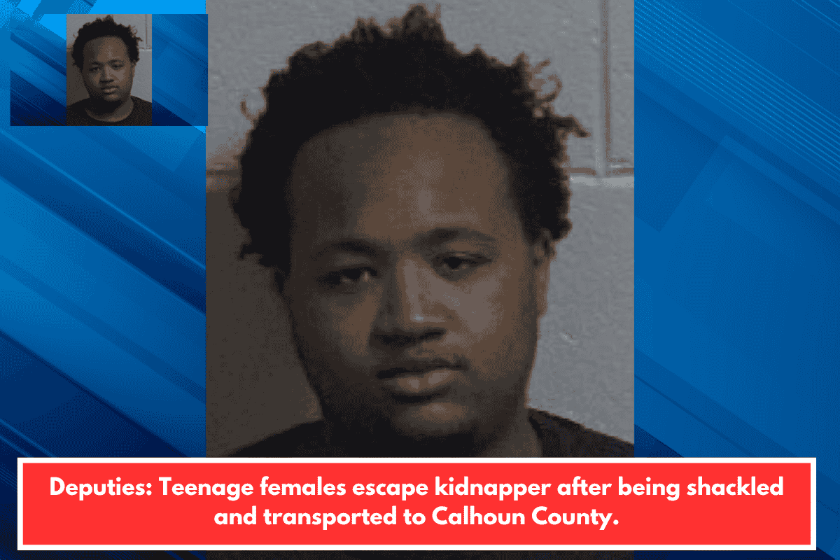 Deputies: Teenage females escape kidnapper after being shackled and transported to Calhoun County.