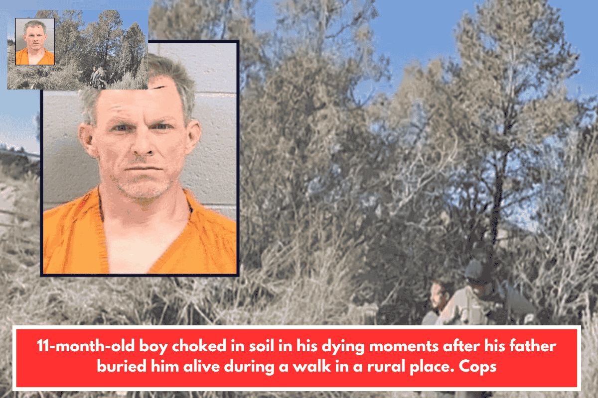 11-month-old boy choked in soil in his dying moments after his father buried him alive during a walk in a rural place. Cops