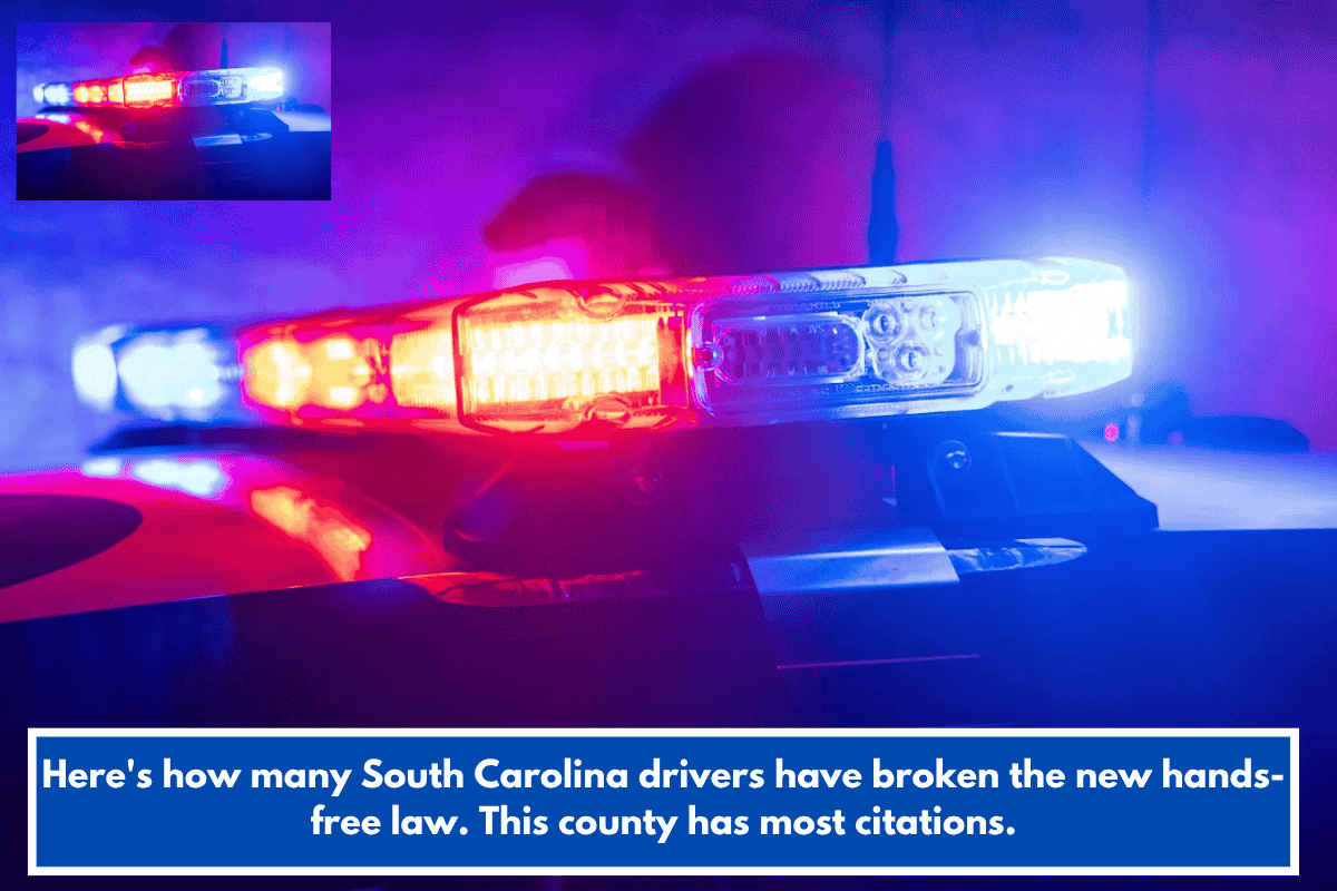 Here's how many South Carolina drivers have broken the new hands-free law. This county has most citations.