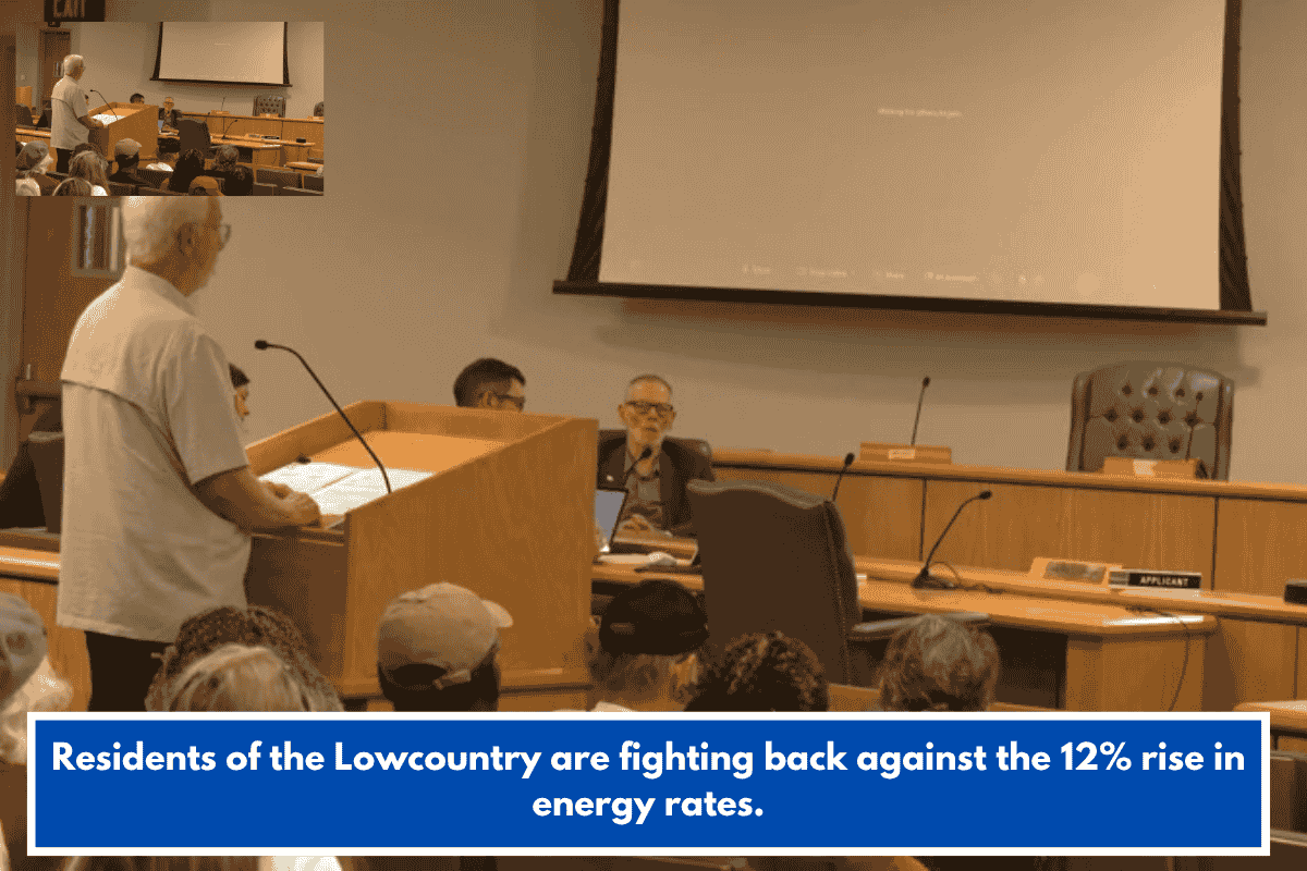 Residents of the Lowcountry are fighting back against the 12% rise in energy rates.