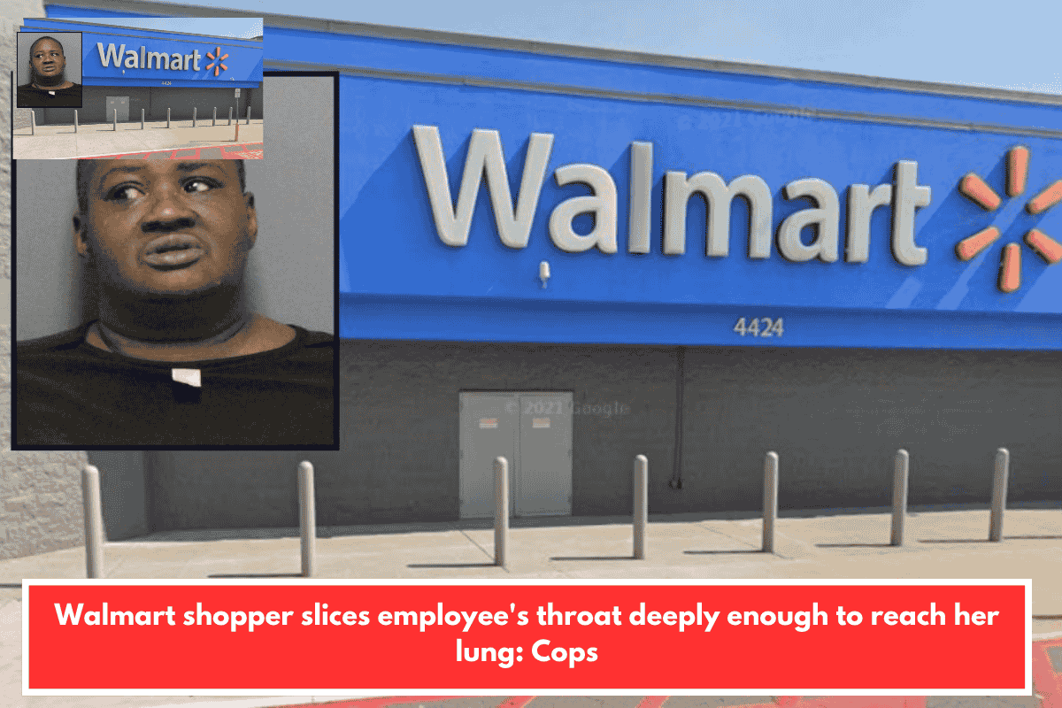 Walmart shopper slices employee's throat deeply enough to reach her lung: Cops