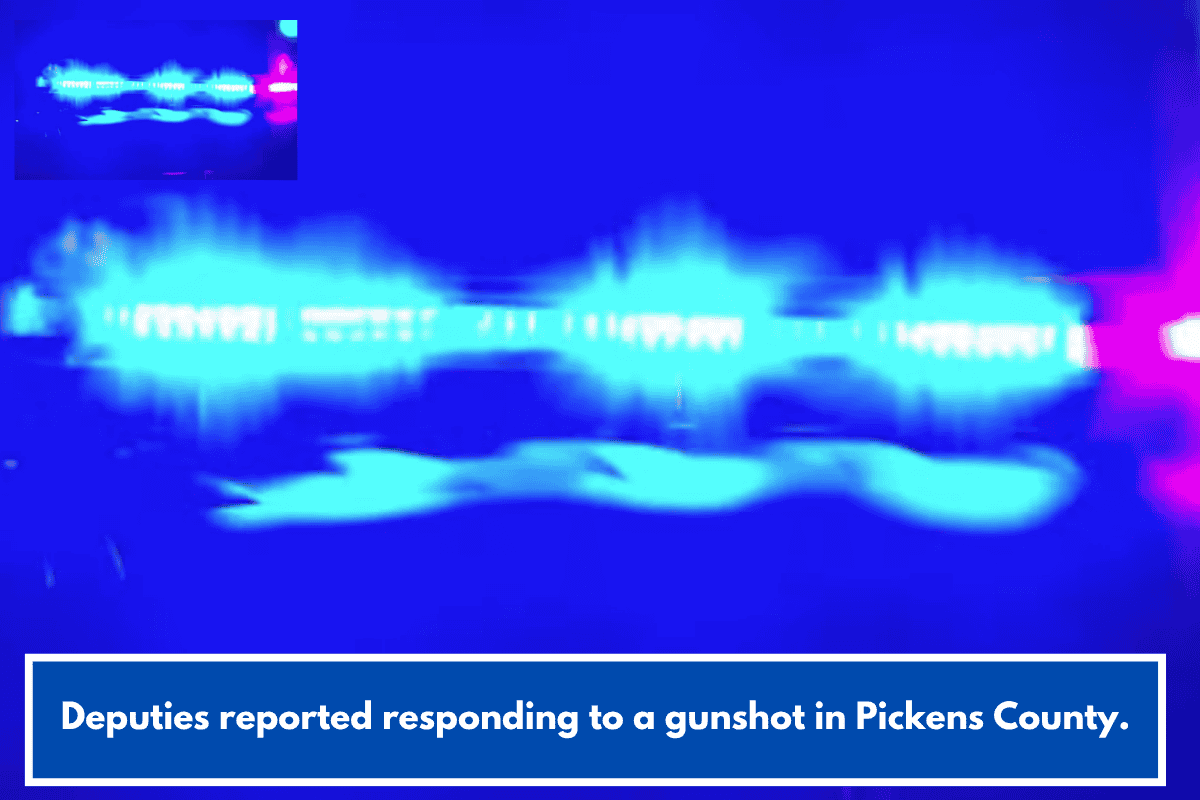 Deputies reported responding to a gunshot in Pickens County.