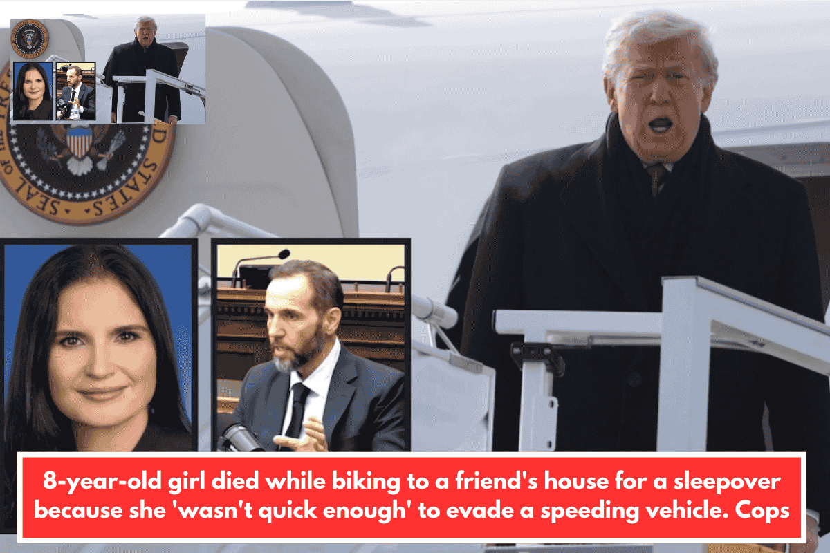 8-year-old girl died while biking to a friend's house for a sleepover because she 'wasn't quick enough' to evade a speeding vehicle. Cops