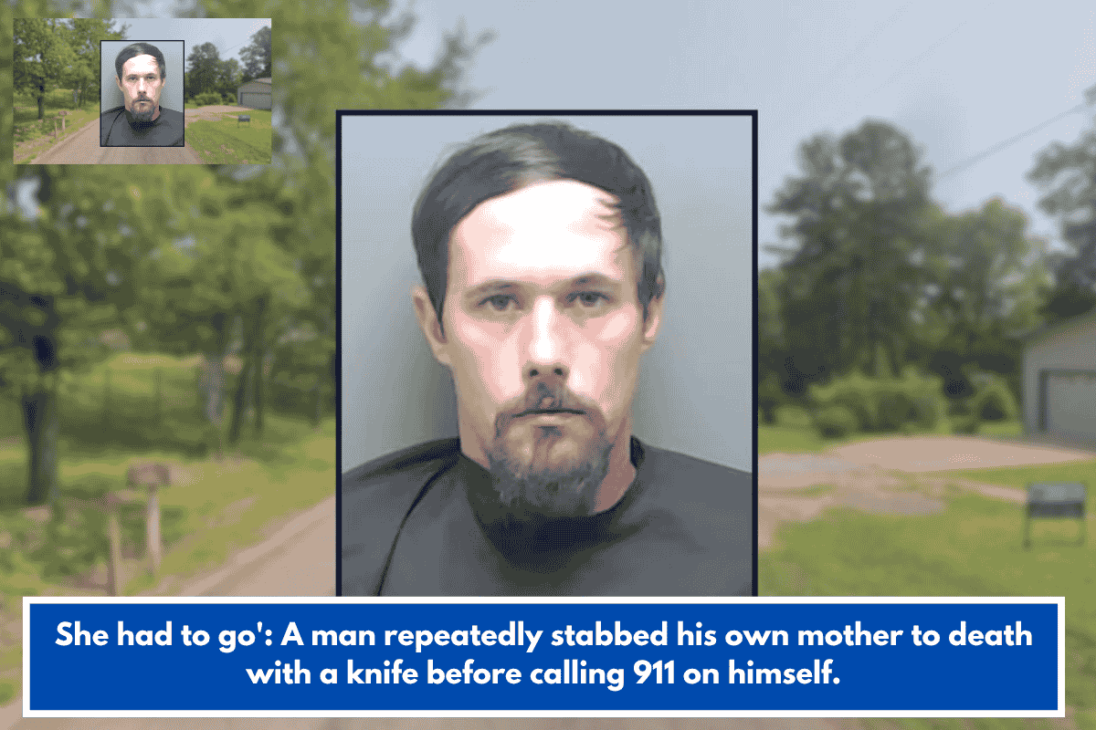 She had to go': A man repeatedly stabbed his own mother to death with a knife before calling 911 on himself.